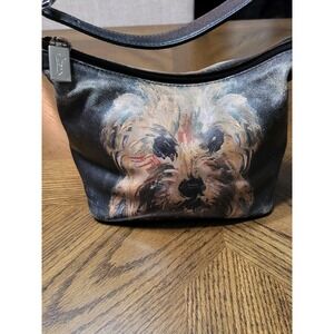 ICON of Los Angeles Dog Design Small Shoulder Bag Genuine Leather